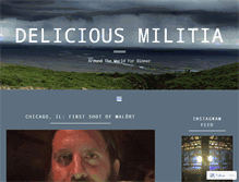 Tablet Screenshot of deliciousmilitia.com